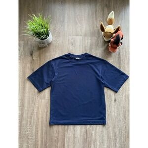 Boxy Navy T Shirt